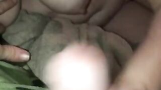 Stepdaughter Jerking Big Uncircumcised Cock
