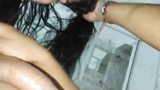 mouth fucking the cheating latina teen hotwife with my bbc before she rides me so good in the motel