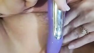 Pussy play with new toy