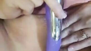 Pussy play with new toy