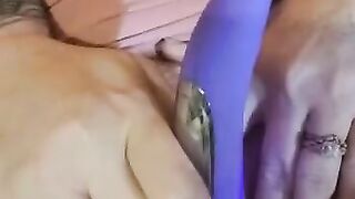 Pussy play with new toy