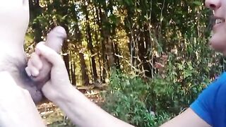 Horny Wife Sucks COCK in a PUBLIC PARK