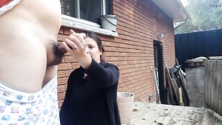 Wife Plays with Cock and Milks it for HOT Juicy CUM