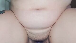 dragon dildo too big for my tight pussy! Solo babe and the big dildo