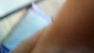 Cuckold husband licks wife pussy and lover cock during sex