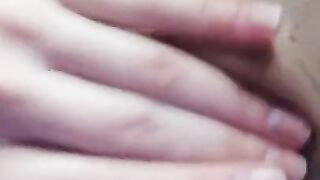 Unprofessional shooting. The girl takes a selfie while being fucked in the ass