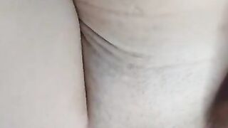 Unprofessional shooting. The girl takes a selfie while being fucked in the ass