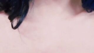 Moaning While Massaging My Small Tits