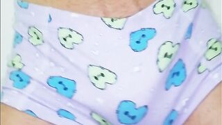 posing in my new feminine pantyhose, marked abdomen, big penis and tight veins