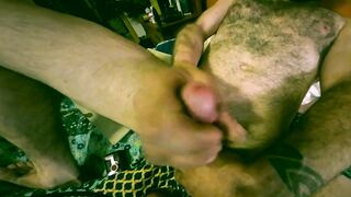 Solo meat beating with a big ol’ glob of dick snot