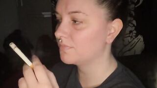 Bed time smoke sesh- full vid going on OF