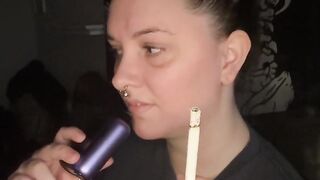 Bed time smoke sesh- full vid going on OF