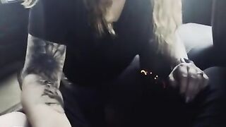 Hotwife sucks off Teen with Big Cock