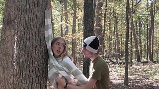 Deer Girl Fucked in the Woods for First Time
