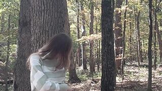 Deer Girl Fucked in the Woods for First Time