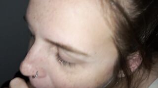 I'm 9 Months Pregnant Swallowing Cum And Sucking Dick On Knees