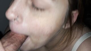 I'm 9 Months Pregnant Swallowing Cum And Sucking Dick On Knees