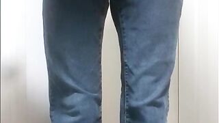 Boy pissing his jeans!