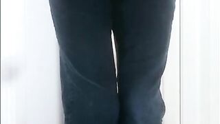 Boy pissing his jeans!