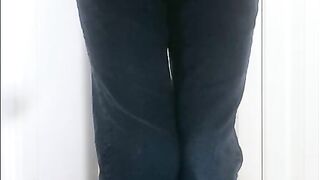 Boy pissing his jeans!