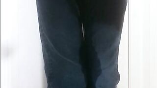 Boy pissing his jeans!