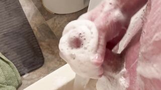 Soapy shower solo